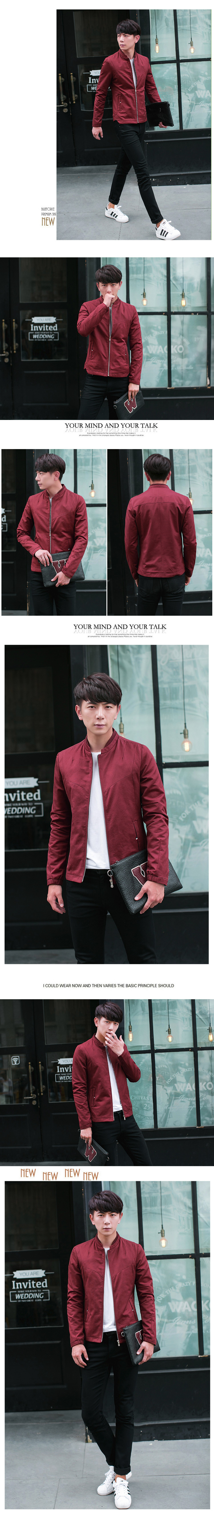 Áo khoác kaki đỏ đô ak185 - 1