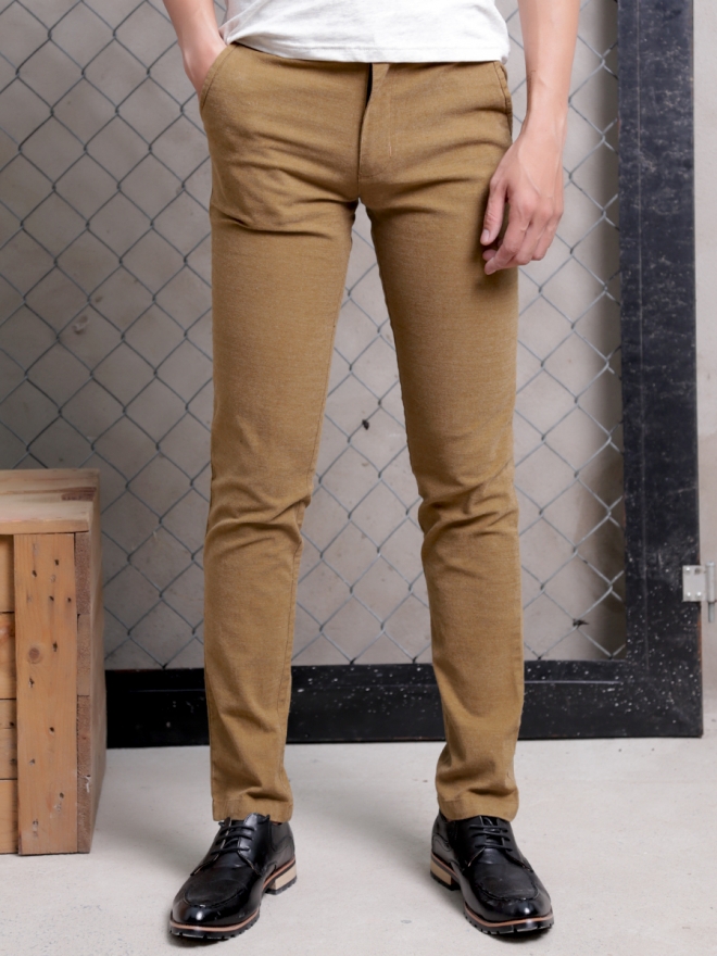 Quần kaki vải bố màu bò qk154 - 2