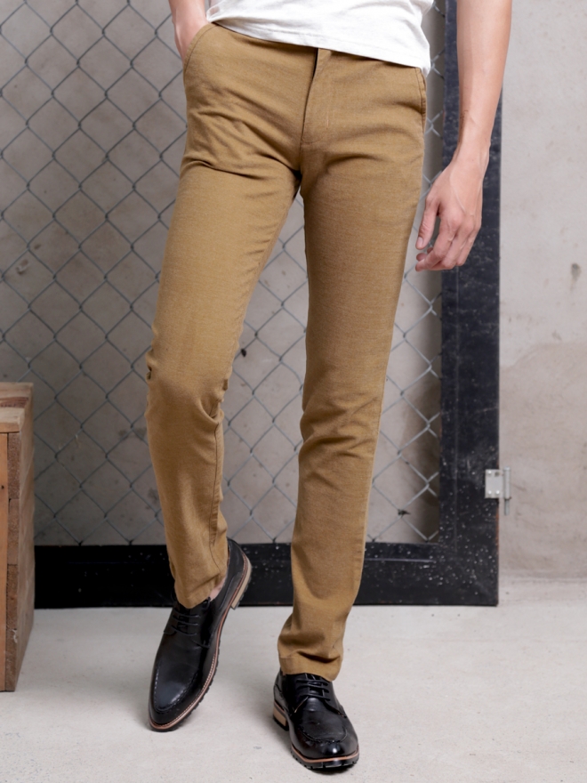 Quần kaki vải bố màu bò qk154 - 1