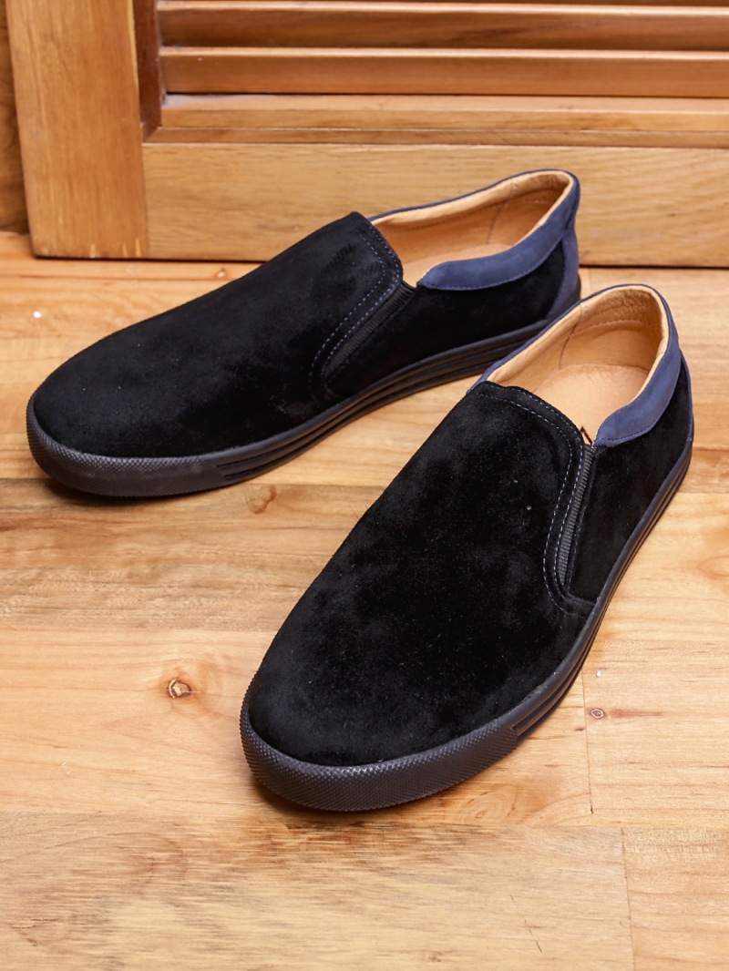 Giày mọi da lộn đen g95 - 1