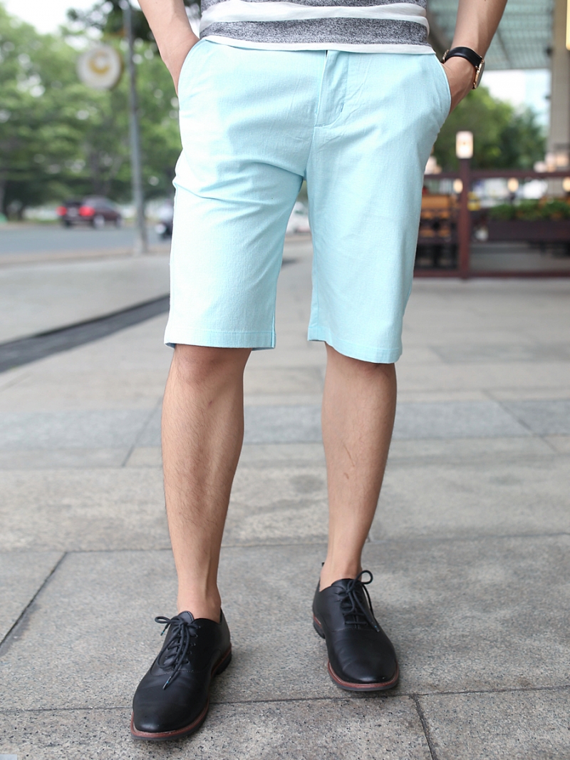 Quần short kaki xanh da trời qs76 - 1