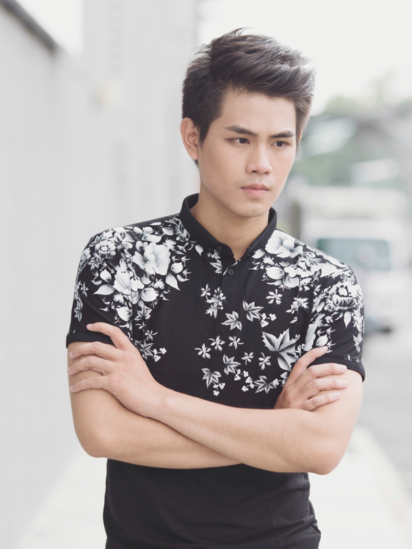 Áo thun có cổ đen at628 - 3