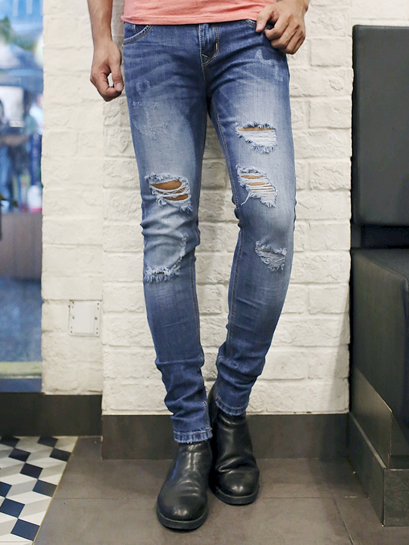 Quần jean skinny xanh qj1385 - 1