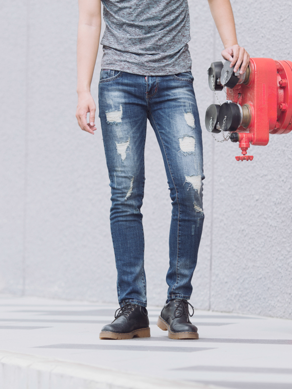 Quần jean xanh dương đậm qj1404 - 2