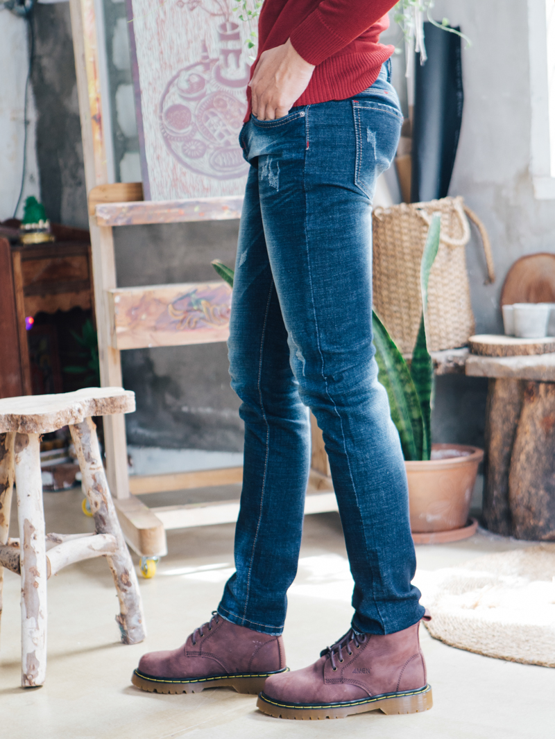 Quần jean skinny xanh dương qj1405 - 4