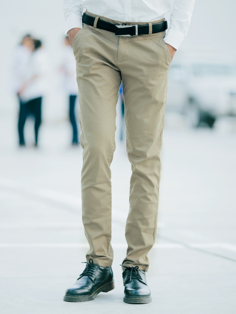 Quần kaki hàn quốc màu nâu qk149 - 1
