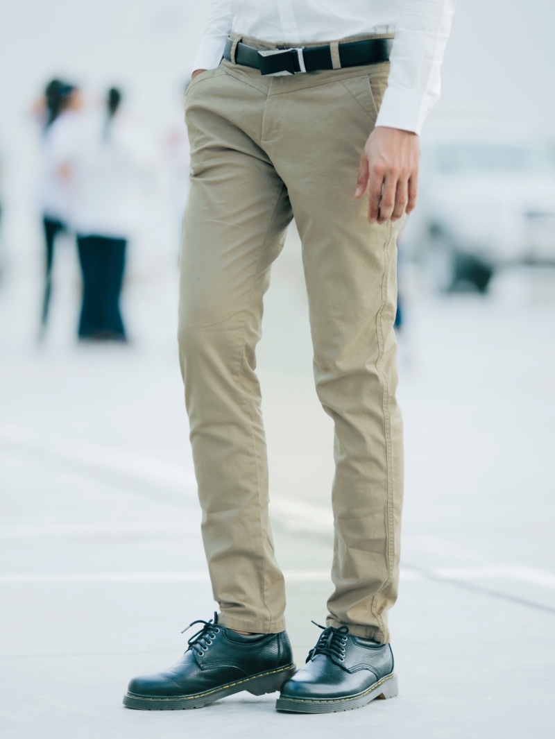 Quần kaki hàn quốc màu nâu qk149 - 2
