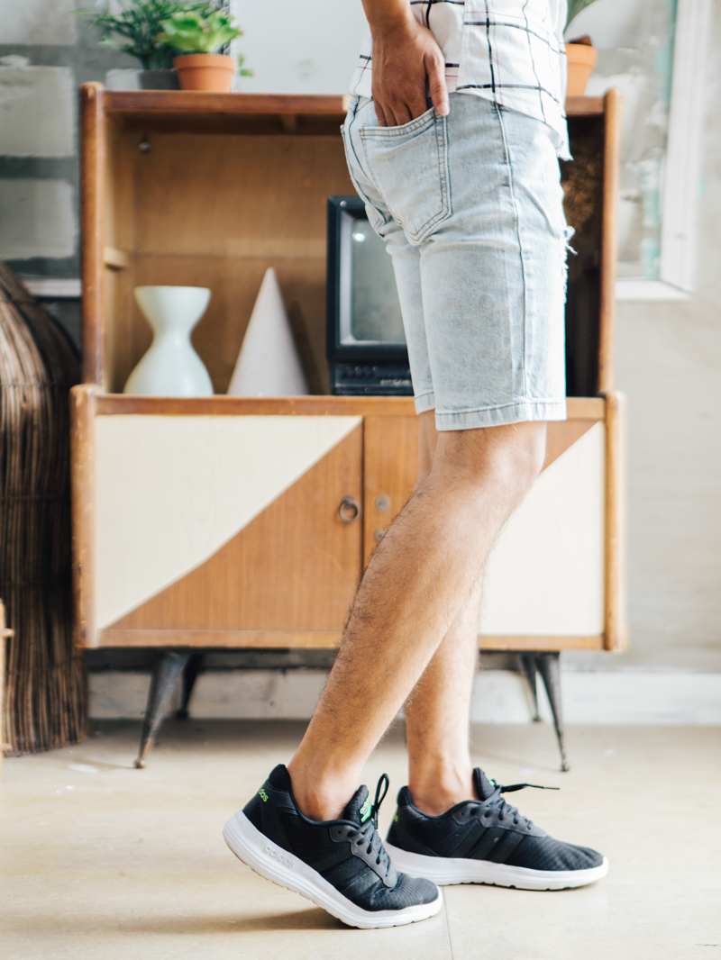 Quần short jean xám qs85 - 2