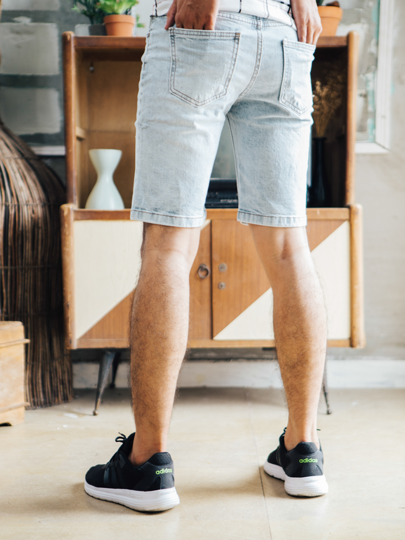 Quần short jean xám qs85 - 3