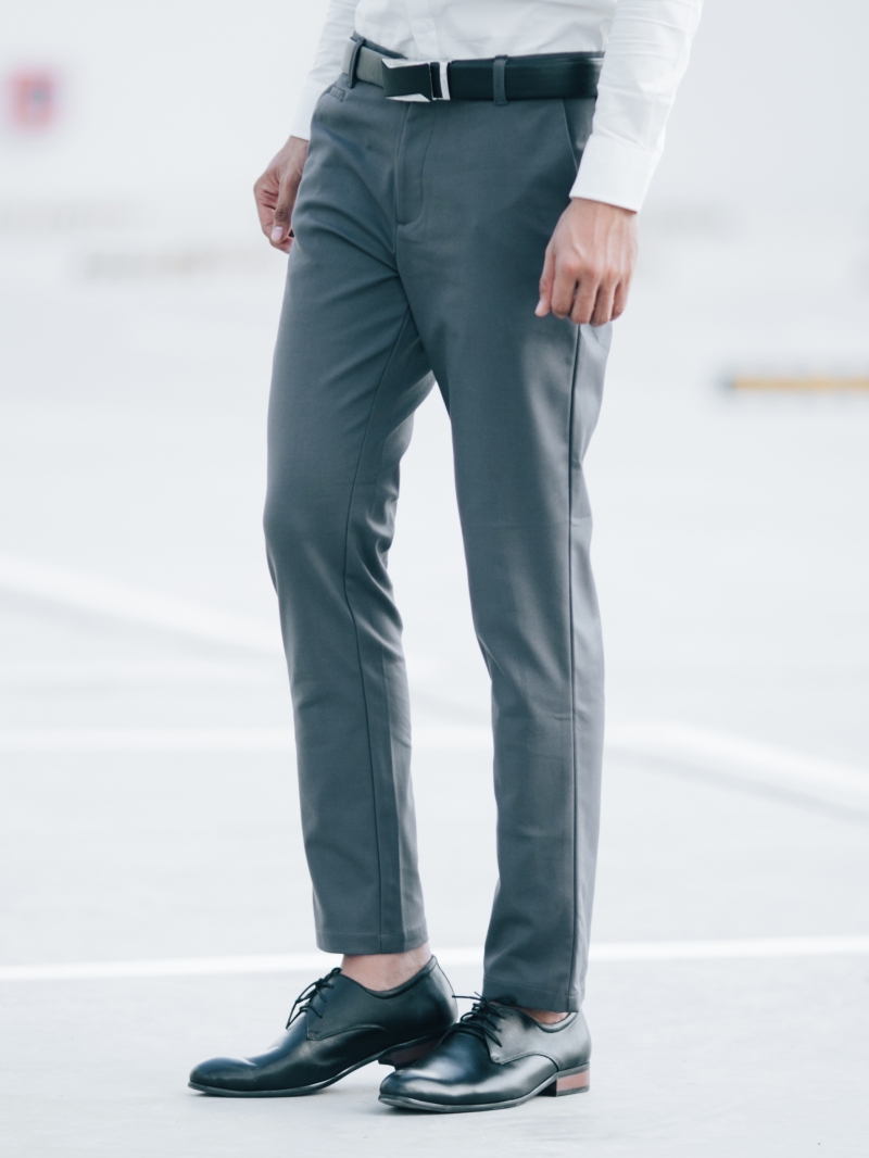 Quần tây xám chuột đậm qt59 - 2