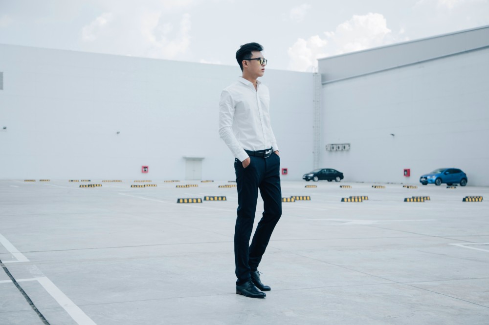 Quần tây xanh đen qt60 - 1