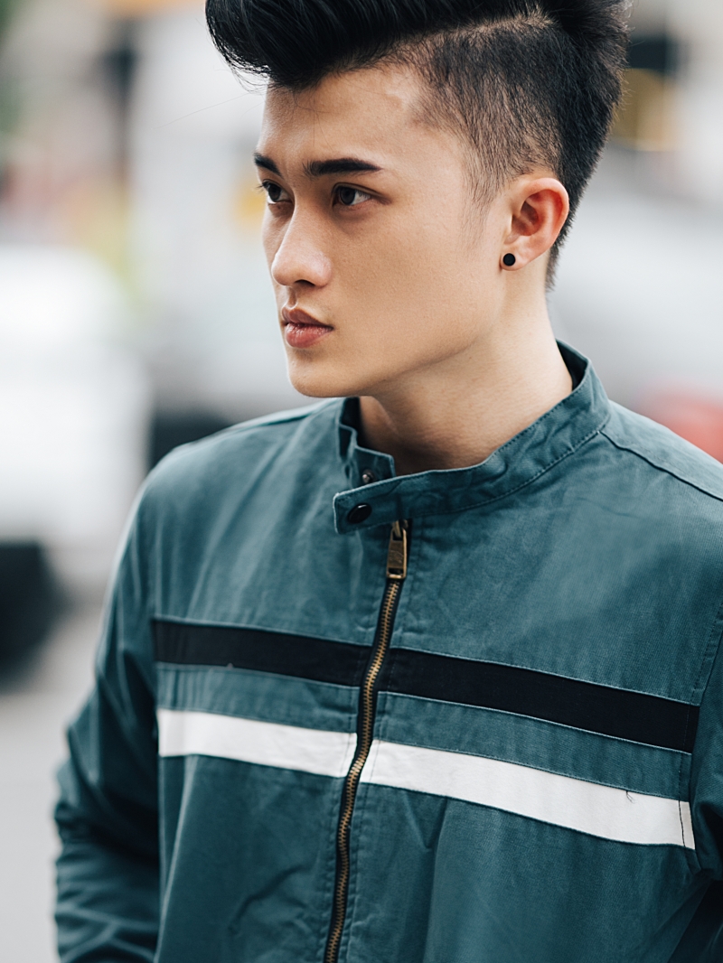 Áo khoác kaki xanh rêu ak205 - 3