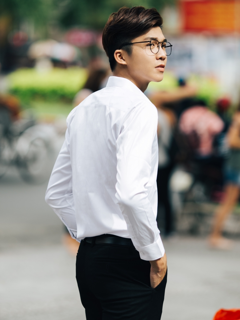 Áo sơ mi trắng asm833 - 3
