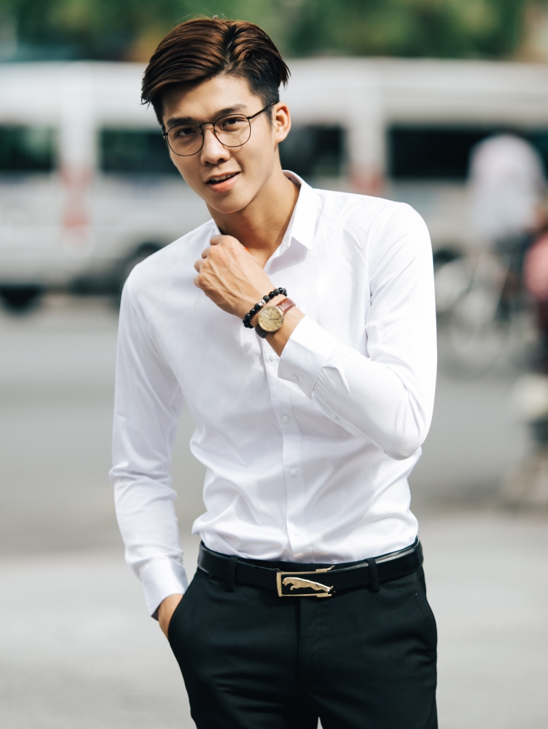 Áo sơ mi trắng asm833 - 2