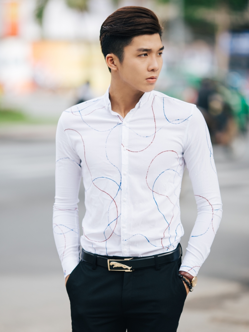 Áo sơ mi trắng asm836 - 2