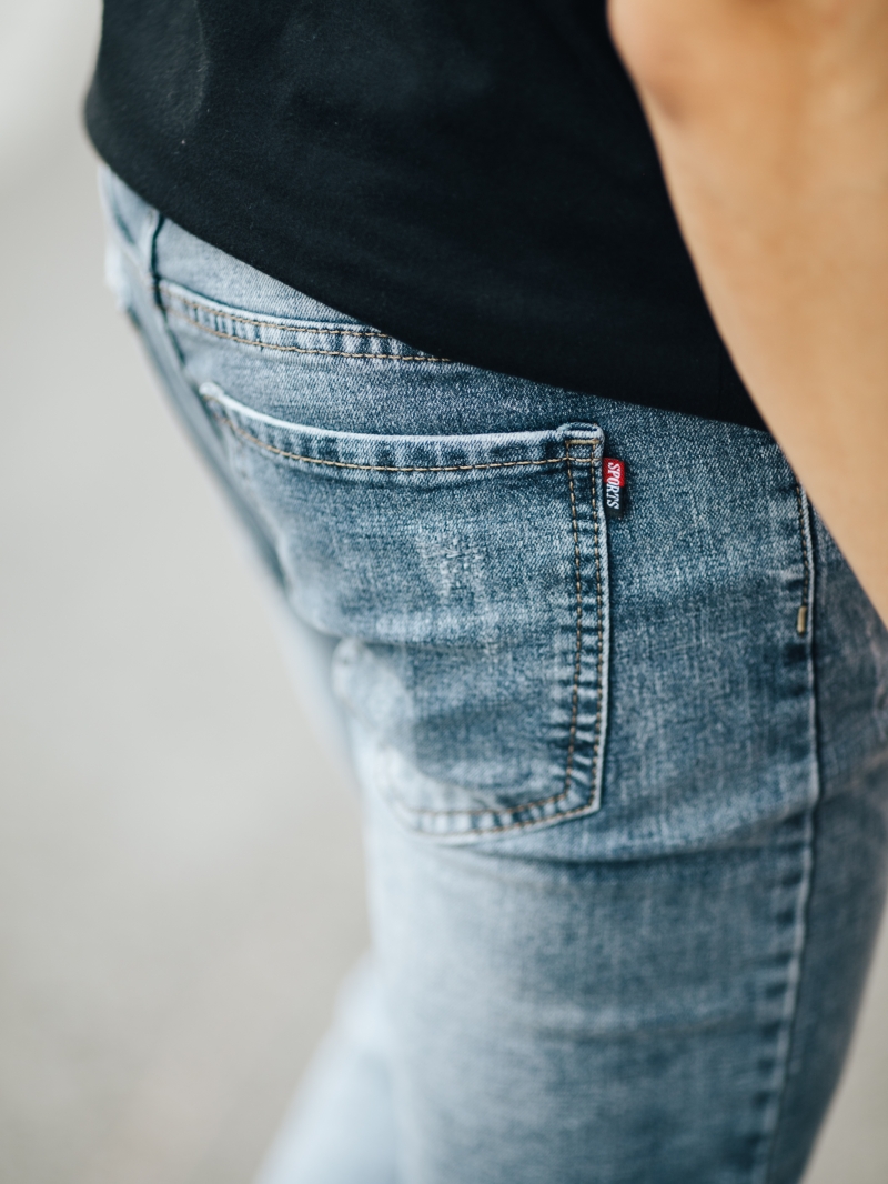Quần jean skinny xám trắng qj1423 - 3