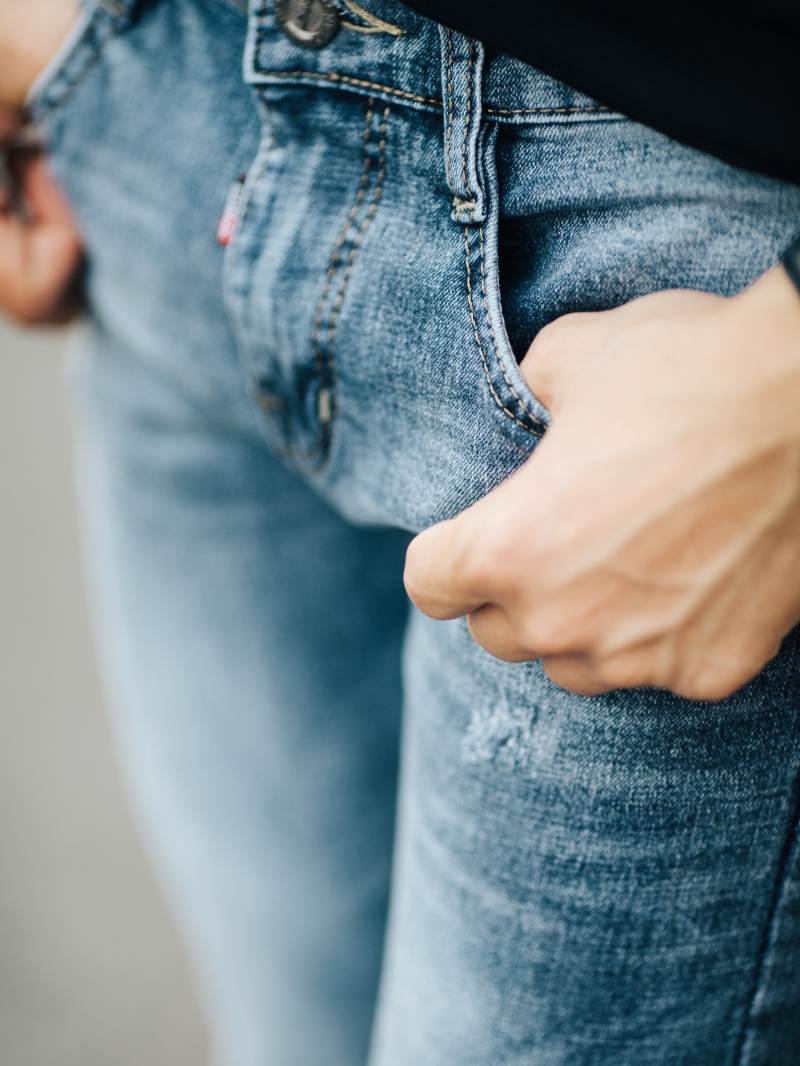Quần jean skinny xám trắng qj1423 - 4