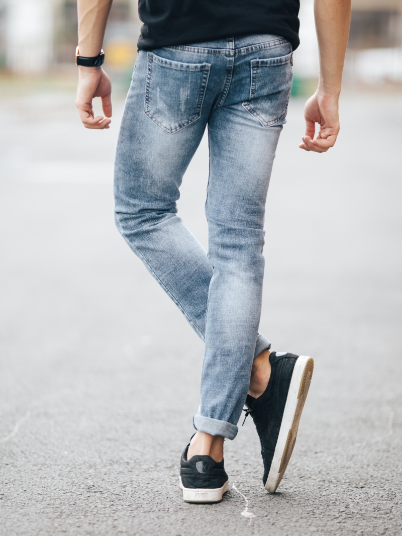 Quần jean skinny xám trắng qj1423 - 2