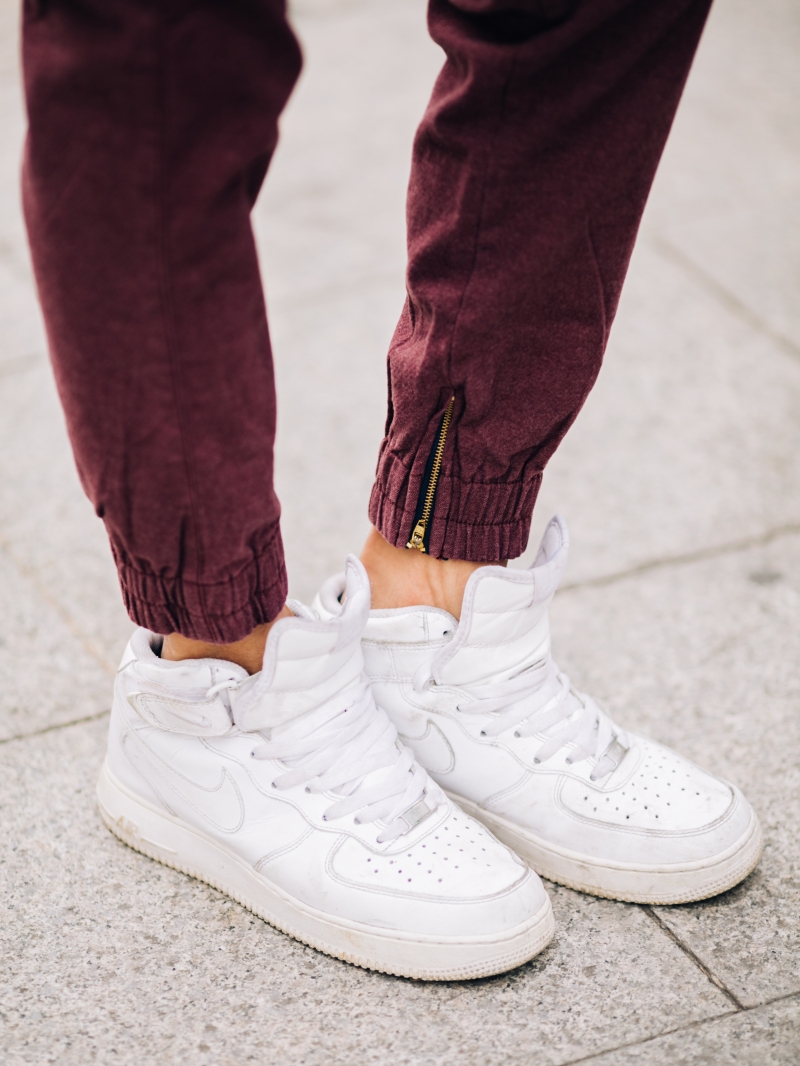 Quần jogger kaki đỏ mận j05 - 4