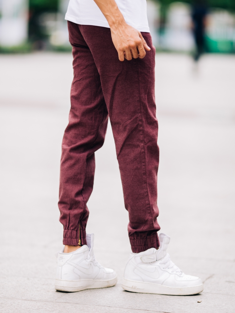 Quần jogger kaki đỏ mận j05 - 3