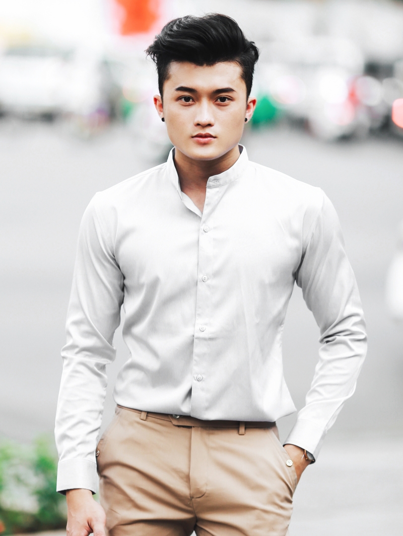 Áo sơ mi trắng asm860 - 1