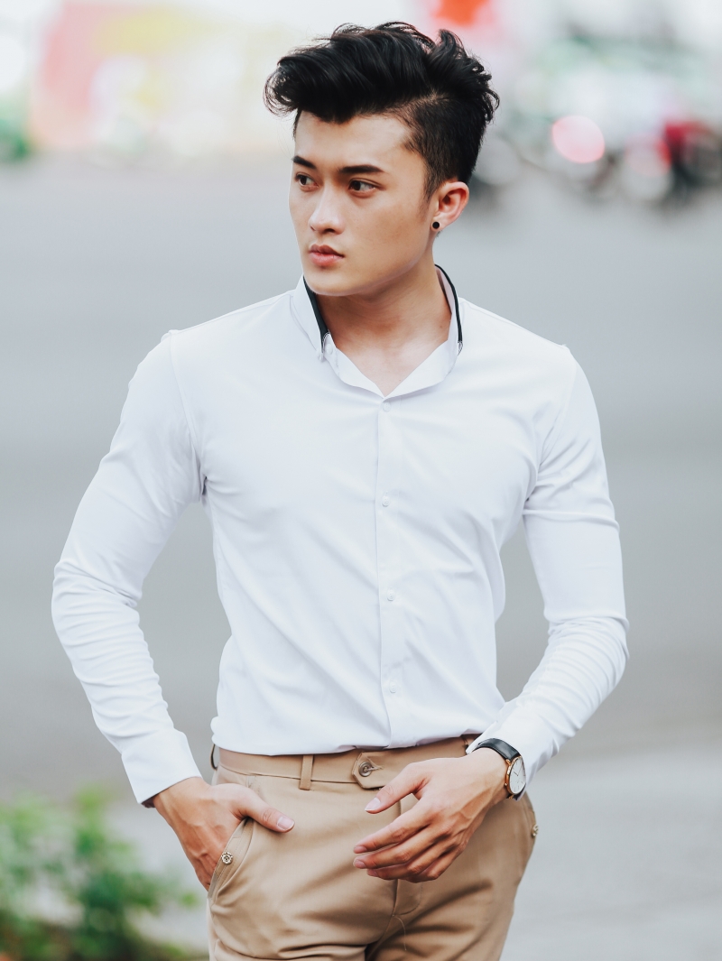 Áo sơ mi trắng asm861 - 1