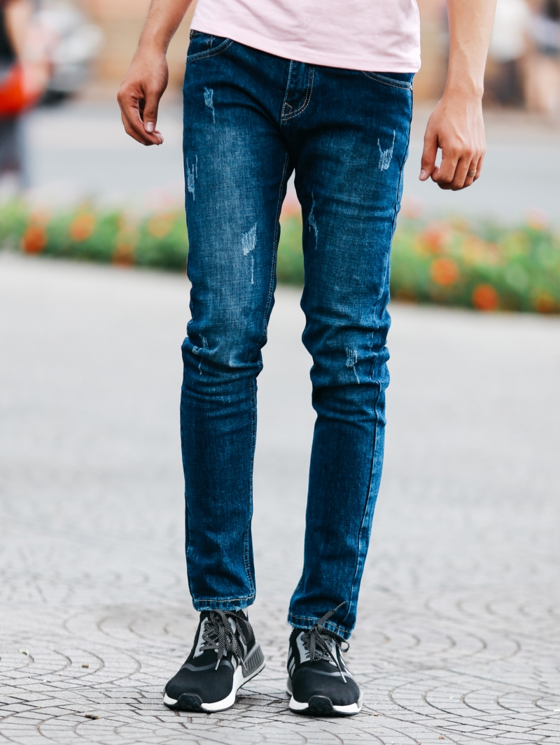 Quần jean xanh dương đậm qj1470 - 1