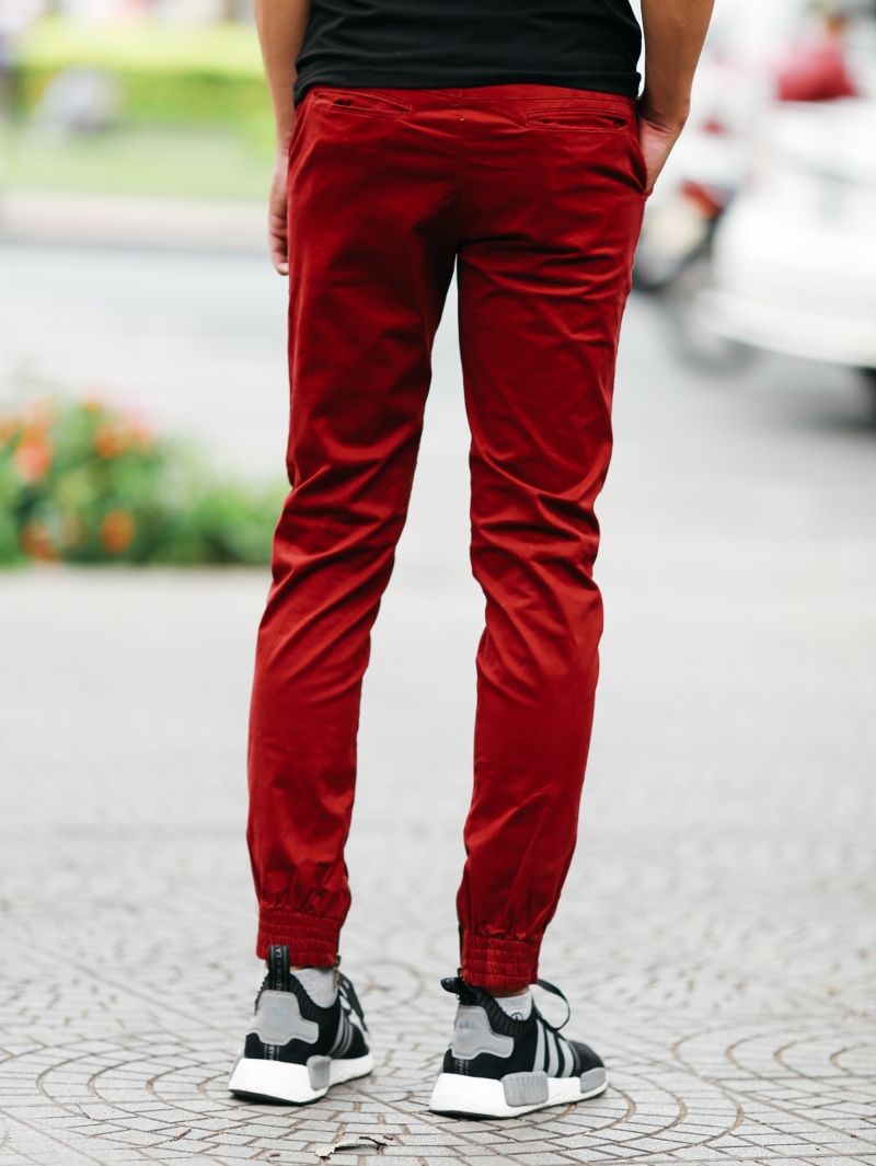 Quần jogger kaki đỏ đô j06 - 3