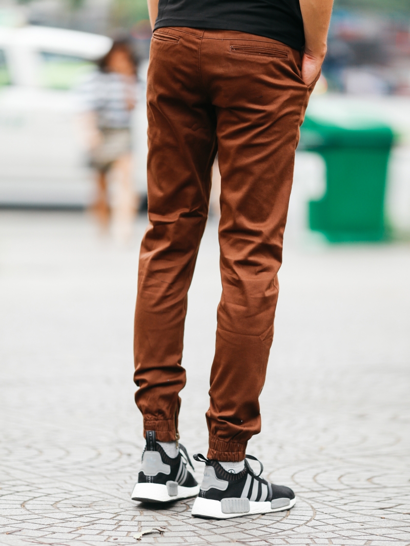 Quần jogger kaki nâu j06 - 3