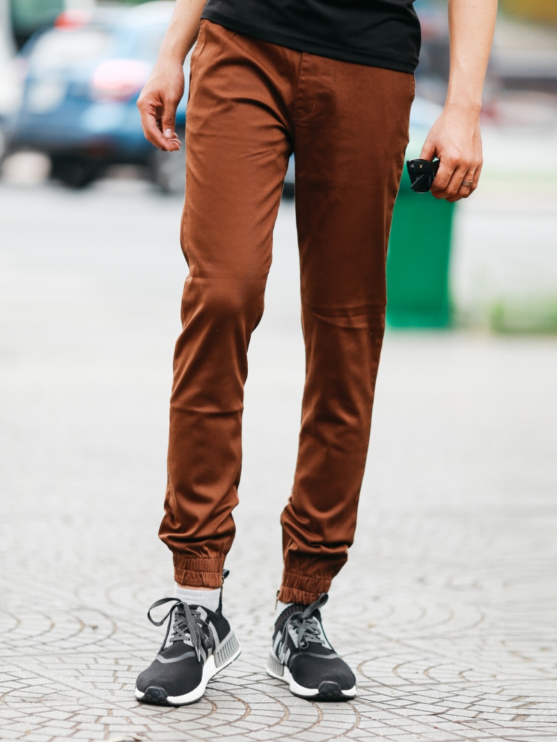 Quần jogger kaki nâu j06 - 1