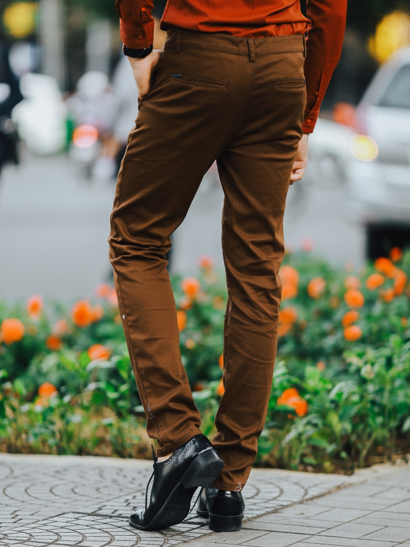 Quần kaki nâu qk163 - 2