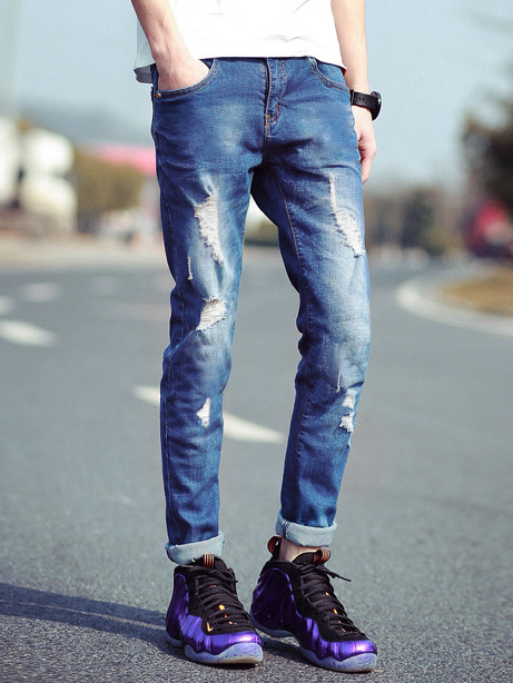 Cách mặc quần jean nam rách đẹp - 1