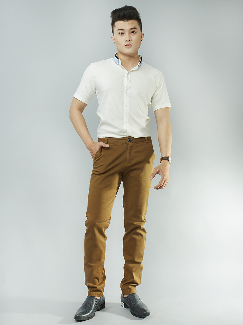 Áo sơ mi ngắn tay trắng asm869 - 3