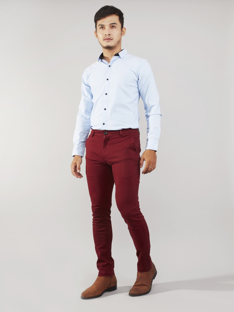Quần kaki đỏ đô qk162 - 4