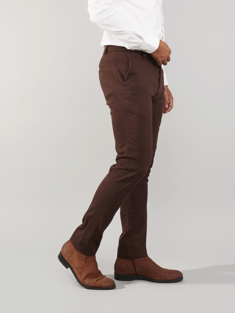 Quần kaki nâu đậm qk162 - 2