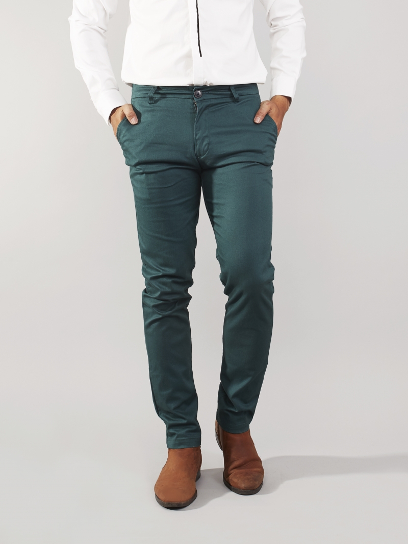 Quần kaki xanh lá cây qk162 - 1