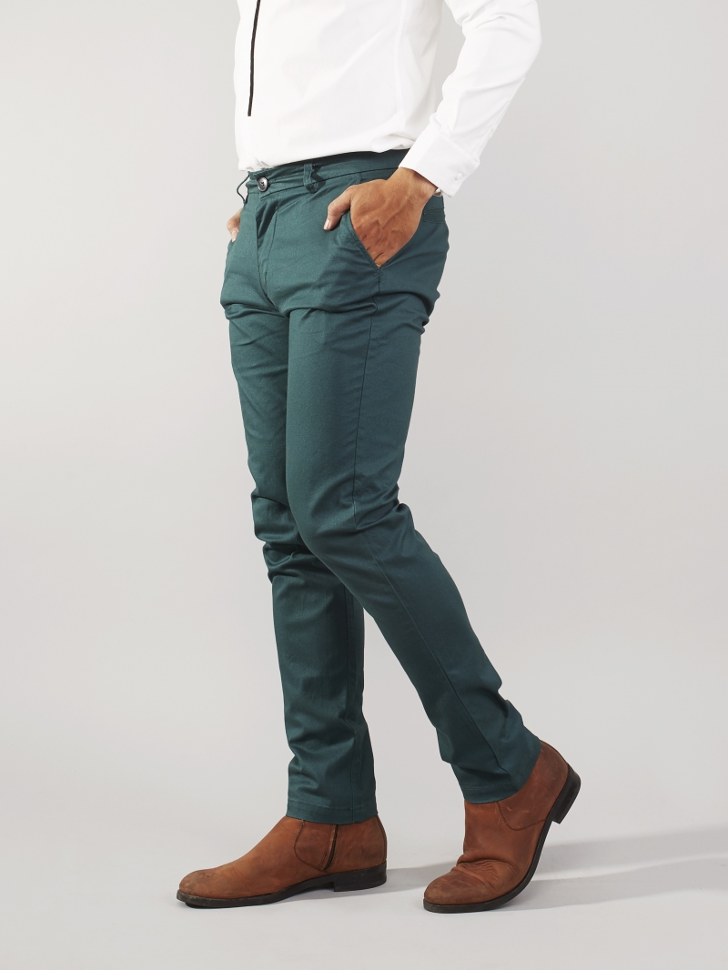 Quần kaki xanh lá cây qk162 - 2