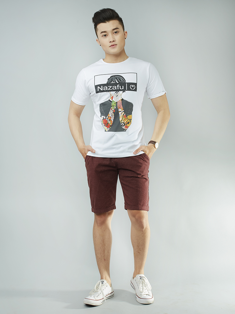 Quần short kaki đỏ đô qs101 - 3