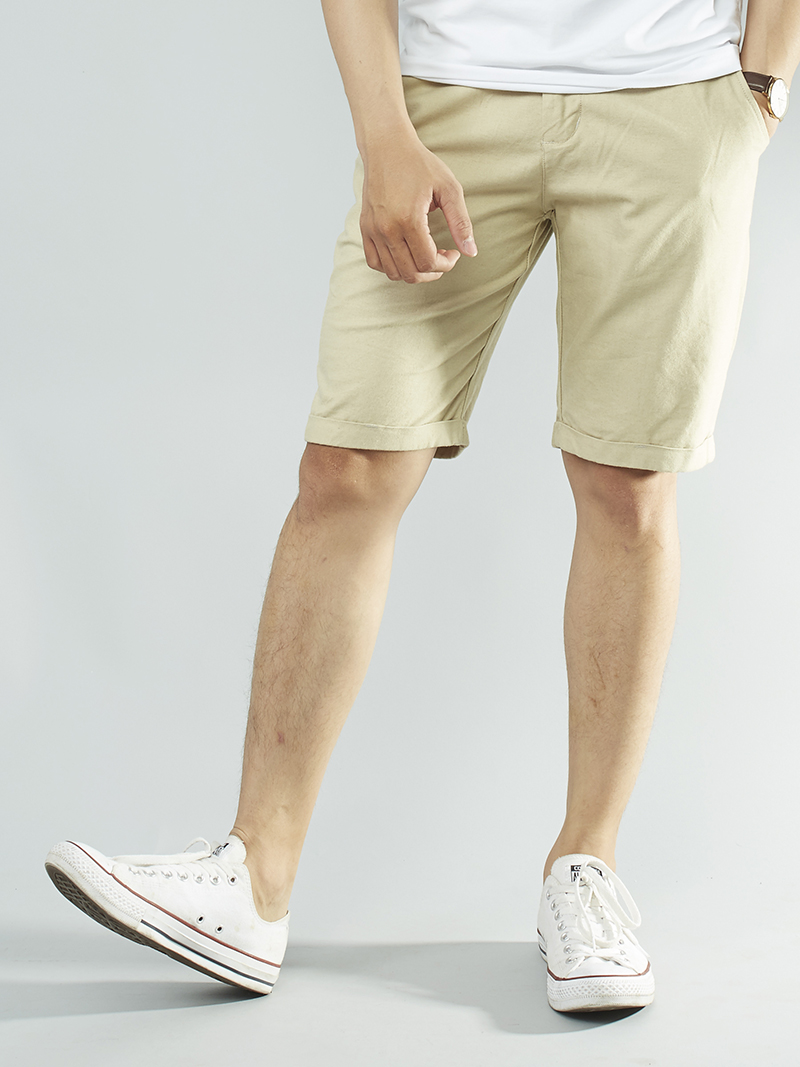 Quần short kaki kem qs101 - 1