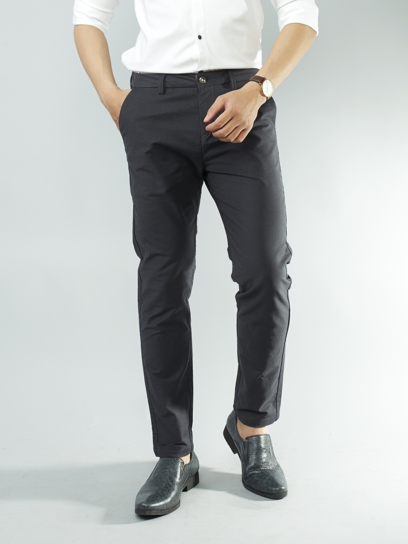 Quần tây xám chuột đậm qt68 - 1