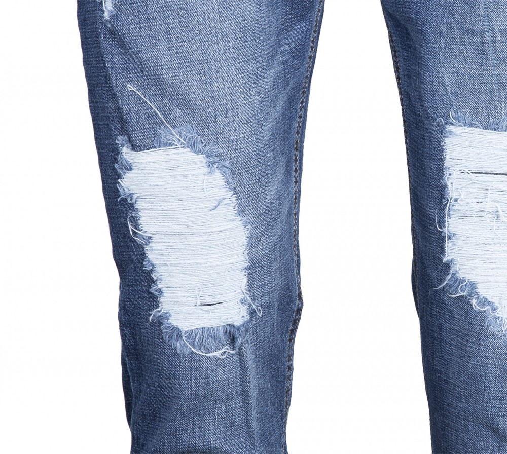 Quần jeans rách xanh đen qj1566 - 5
