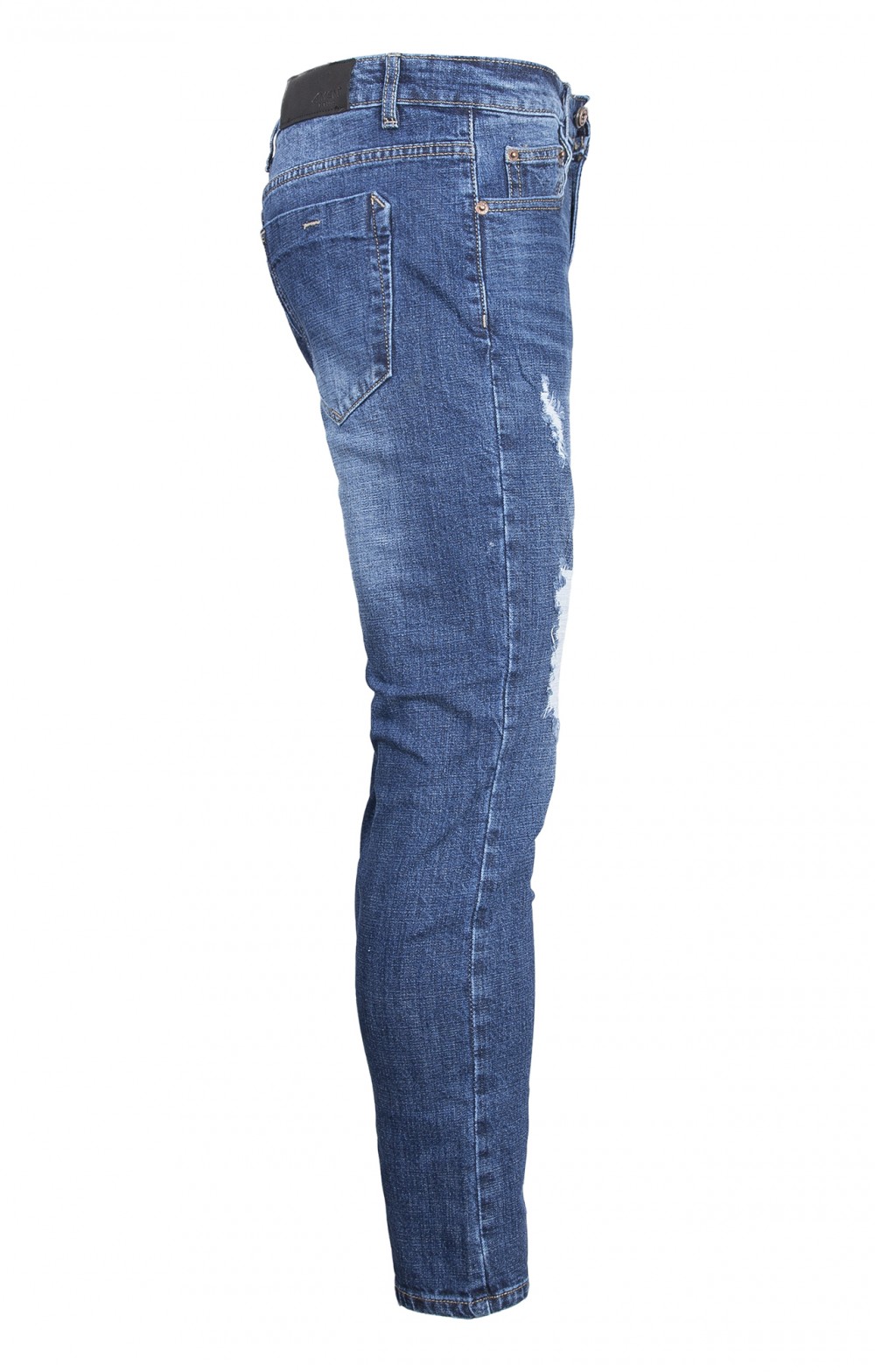 Quần jeans rách xanh đen qj1566 - 4