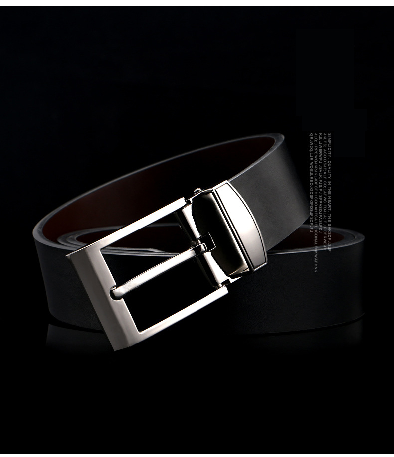 Thắt lưng nam đen tl373 - 2