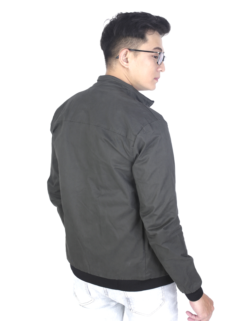 Áo khoác kaki màu rêu ak233 - 3