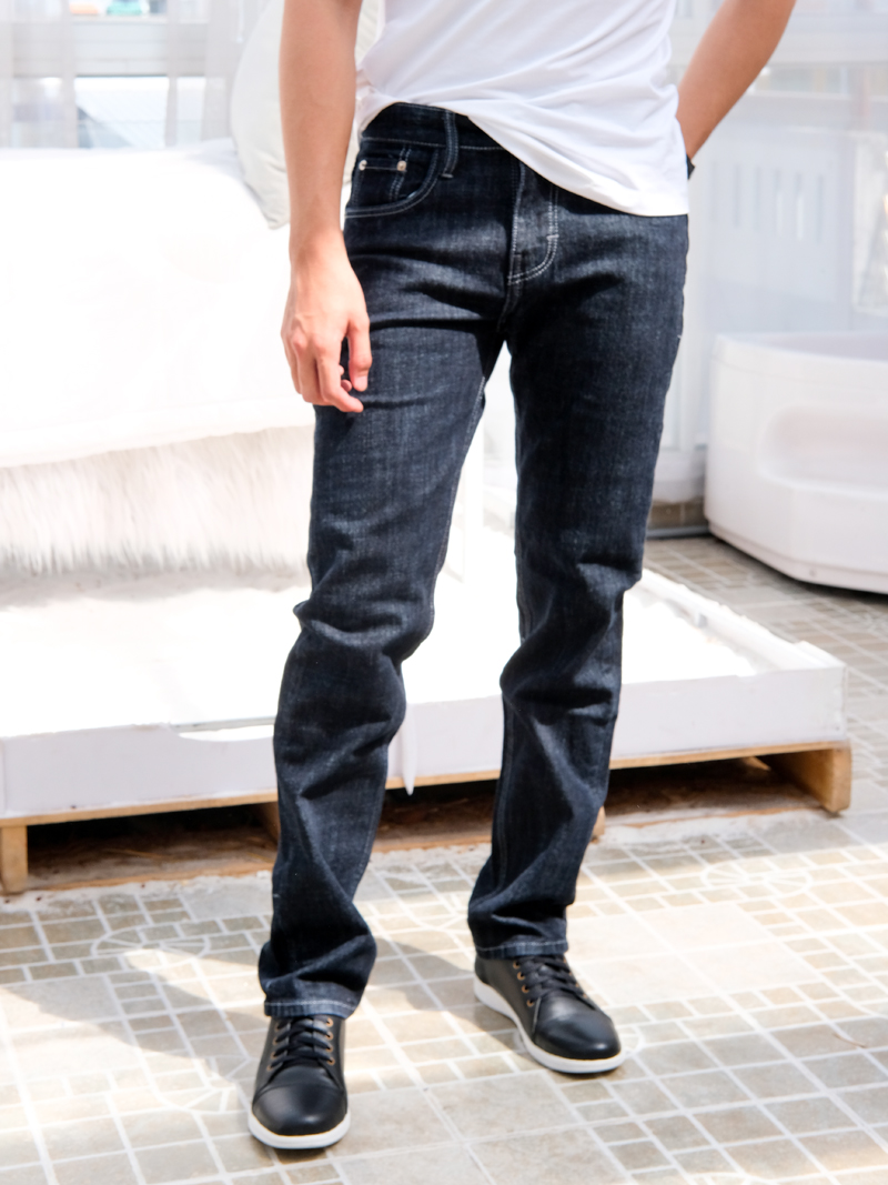 Quần jeans ống đứng xanh đen qj1593 - 1