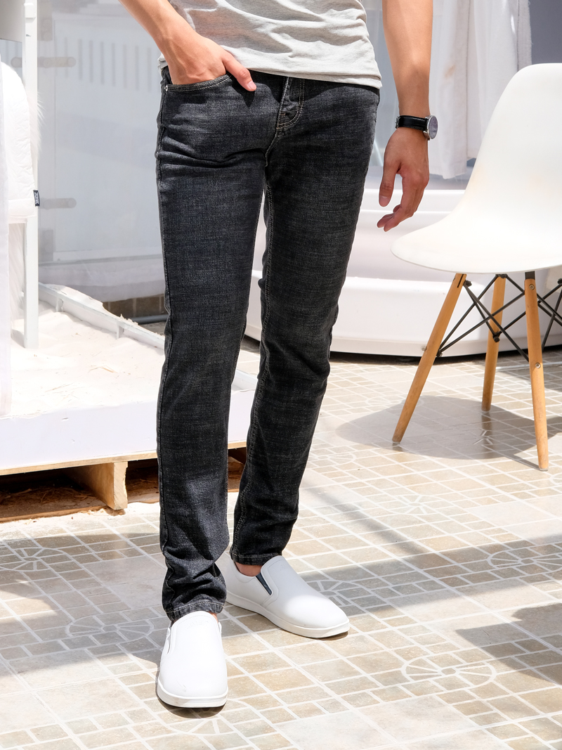 Quần jeans skinny đen qj1587 - 1