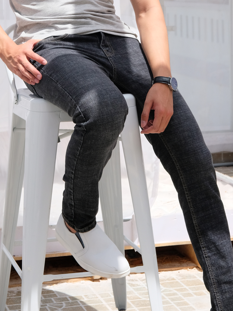 Quần jeans skinny đen qj1587 - 2