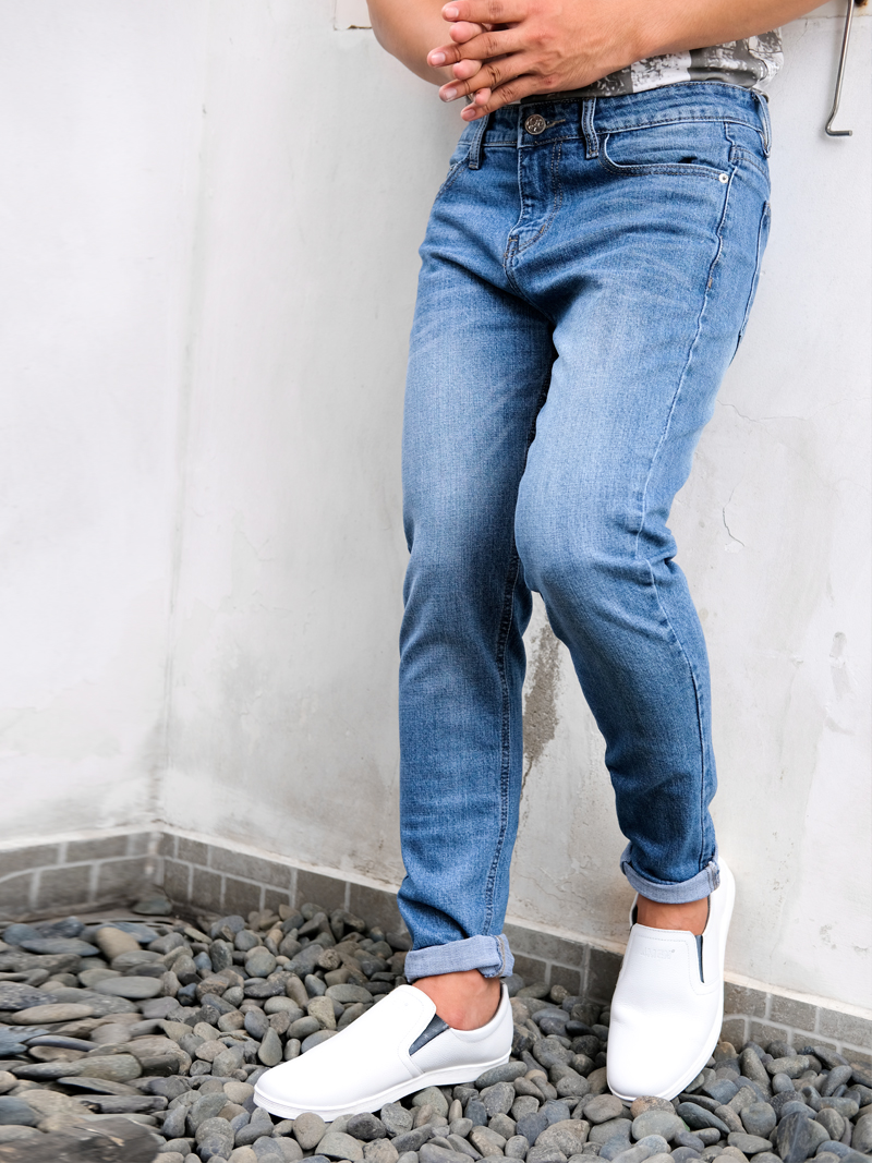 Quần jeans skinny xanh dương qj1592 - 1