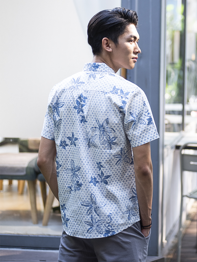 Áo sơ mi ngắn tay trắng asm988 - 4