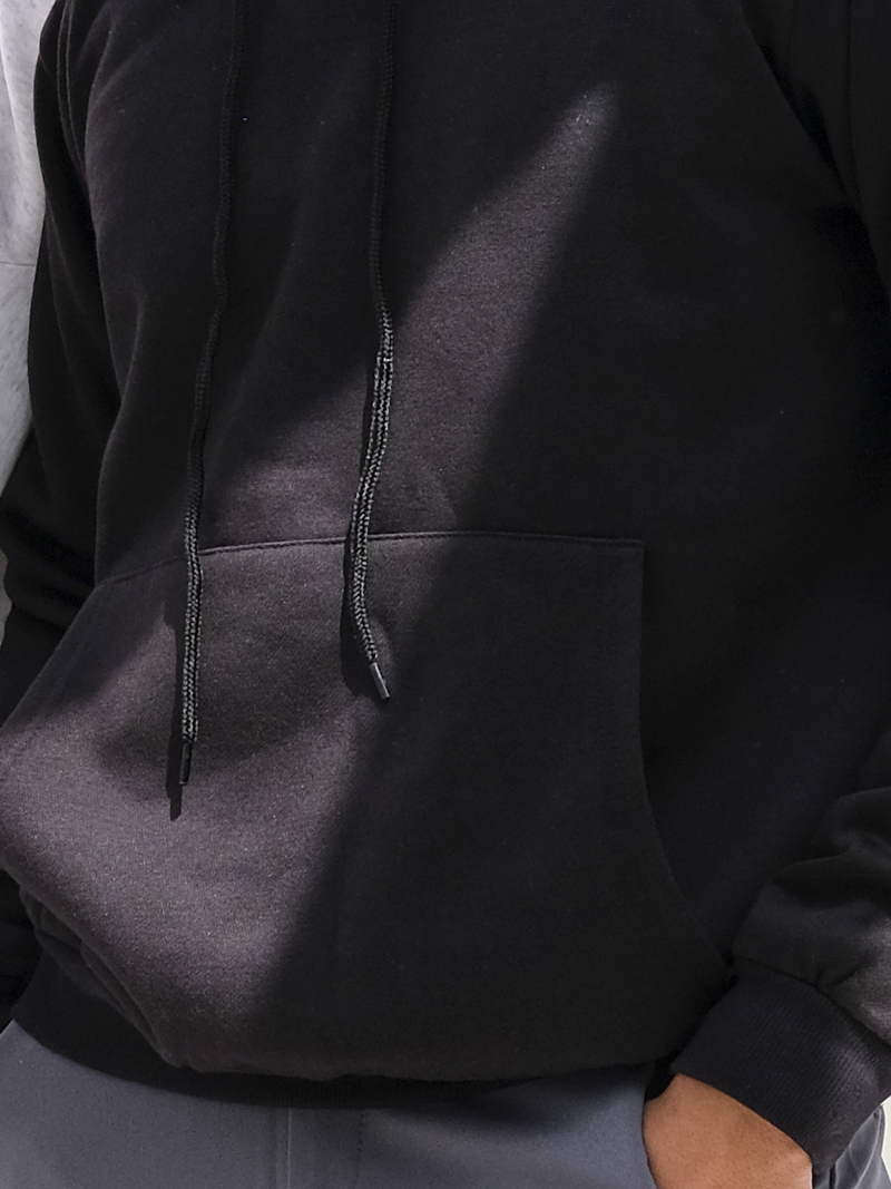 Áo khoác hoodie đen ak242 - 2